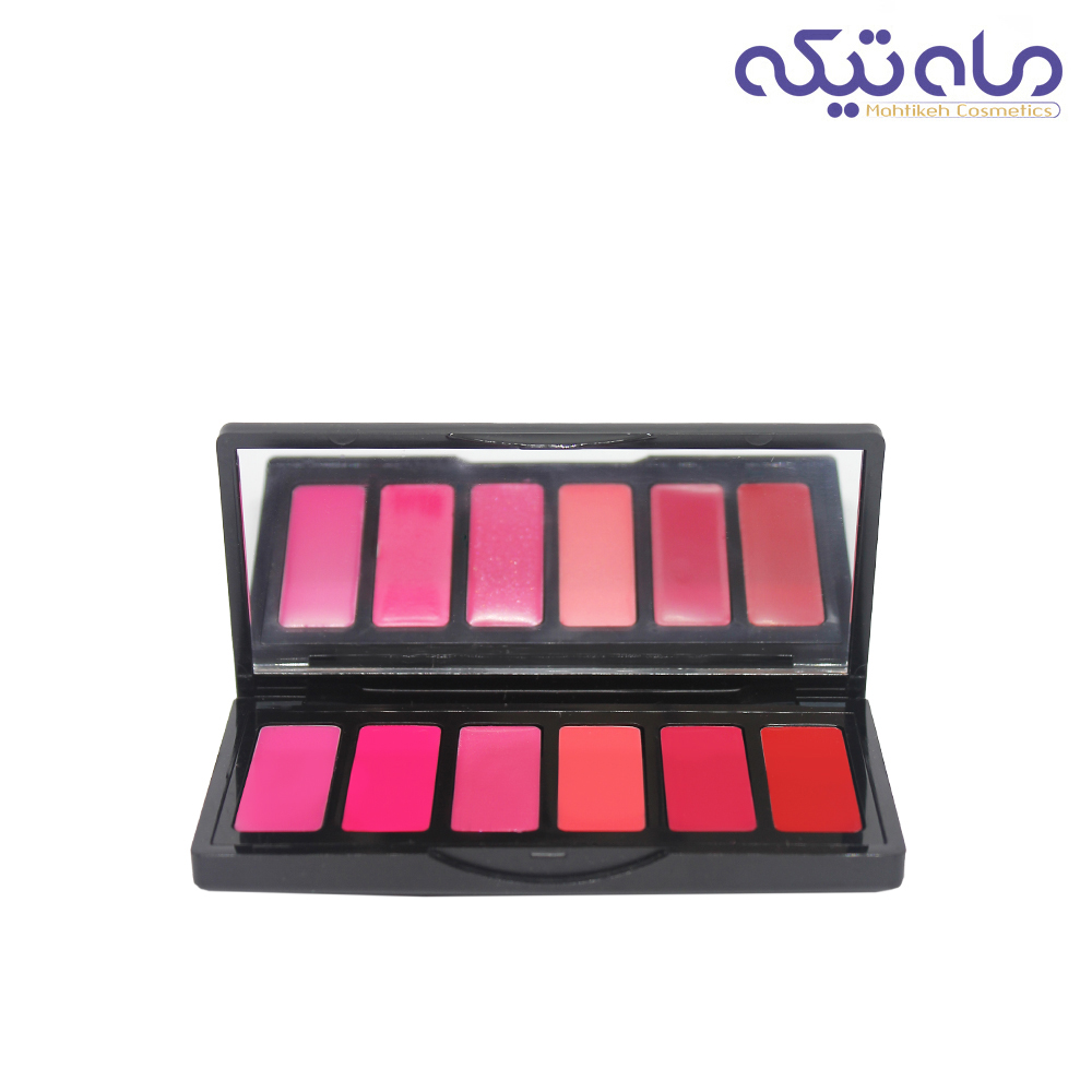 پالت رژ لب 6 رنگ آسترا